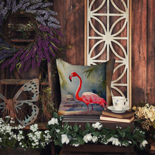 Load image into Gallery viewer, Flamingo Throw Pillow