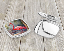 Load image into Gallery viewer, Flamingo Compact Mirror – Stylish Purse Mirror with Artistic Covers