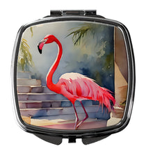 Load image into Gallery viewer, Flamingo Compact Mirror – Stylish Purse Mirror with Artistic Covers