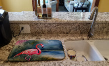 Load image into Gallery viewer, Flamingo Dish Drying Mat