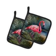 Load image into Gallery viewer, Flamingo Pot Holders - Set of 2 Decorative Kitchen Helpers | Made in the USA