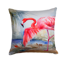 Load image into Gallery viewer, Flamingo Throw Pillow - 14x14 Decorative Pillow – Art for Your Home &amp; Patio