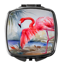 Load image into Gallery viewer, Flamingo Compact Mirror – Stylish Purse Mirror with Artistic Covers