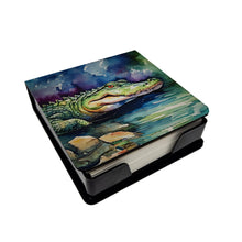 Load image into Gallery viewer, Alligator PU Leather Note Paper Holder
