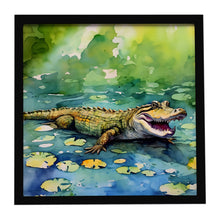 Load image into Gallery viewer, Alligator Framed Metal Print