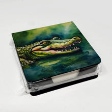 Load image into Gallery viewer, Alligator PU Leather Note Paper Holder