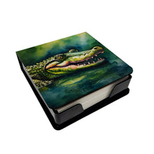 Load image into Gallery viewer, Alligator PU Leather Note Paper Holder