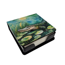 Load image into Gallery viewer, Alligator PU Leather Note Paper Holder