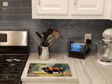 Load image into Gallery viewer, American Bison Glass Cutting Boards – Durable, Decorative Kitchen Art Large