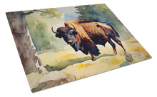 Load image into Gallery viewer, American Bison Glass Cutting Boards – Durable, Decorative Kitchen Art Large