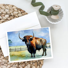 Load image into Gallery viewer, American Bison Greeting Cards - Blank Note Cards – 8-Pack of Artist-Designed Cards with Envelopes