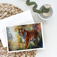 Load image into Gallery viewer, Bengal Tiger Greeting Cards - Blank Note Cards – 8-Pack of Artist-Designed Cards with Envelopes