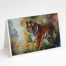 Load image into Gallery viewer, Bengal Tiger Greeting Cards - Blank Note Cards – 8-Pack of Artist-Designed Cards with Envelopes