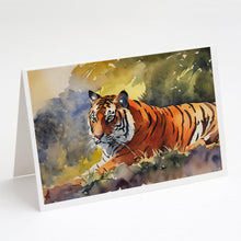 Load image into Gallery viewer, Bengal Tiger Greeting Cards - Blank Note Cards – 8-Pack of Artist-Designed Cards with Envelopes