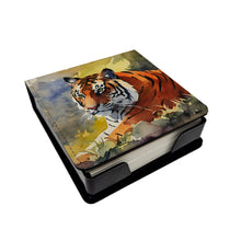 Load image into Gallery viewer, Bengal Tiger PU Leather Note Paper Holder