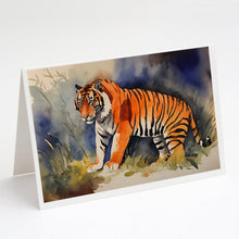 Load image into Gallery viewer, Bengal Tiger Greeting Cards - Blank Note Cards – 8-Pack of Artist-Designed Cards with Envelopes