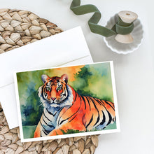 Load image into Gallery viewer, Bengal Tiger Greeting Cards - Blank Note Cards – 8-Pack of Artist-Designed Cards with Envelopes
