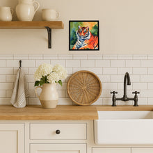 Load image into Gallery viewer, Bengal Tiger Framed Metal Print