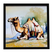 Load image into Gallery viewer, Camel Framed Metal Print