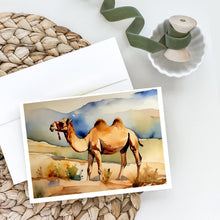 Load image into Gallery viewer, Camel Greeting Cards - Blank Note Cards – 8-Pack of Artist-Designed Cards with Envelopes