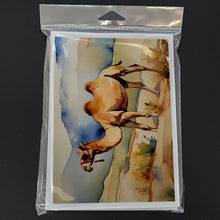 Load image into Gallery viewer, Camel Greeting Cards - Blank Note Cards – 8-Pack of Artist-Designed Cards with Envelopes