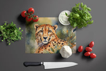 Load image into Gallery viewer, Cheetah Glass Cutting Boards – Durable, Decorative Kitchen Art Large