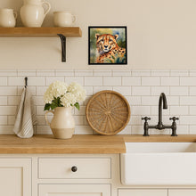 Load image into Gallery viewer, Cheetah Framed Metal Print