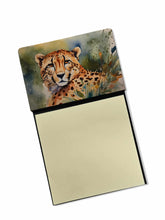 Load image into Gallery viewer, Cheetah Sticky Note Holder- Refiilable Desk Accessory Note Pad