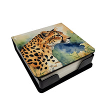 Load image into Gallery viewer, Cheetah PU Leather Note Paper Holder