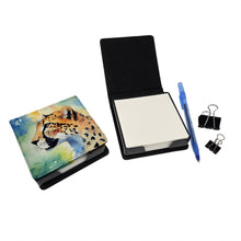 Load image into Gallery viewer, Cheetah PU Leather Note Paper Holder