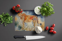 Load image into Gallery viewer, Cheetah Glass Cutting Boards – Durable, Decorative Kitchen Art Large