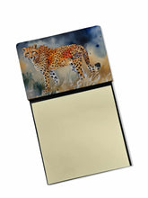 Load image into Gallery viewer, Cheetah Sticky Note Holder- Refiilable Desk Accessory Note Pad