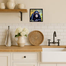 Load image into Gallery viewer, Chimpanzee Framed Metal Print