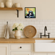 Load image into Gallery viewer, Chimpanzee Framed Metal Print