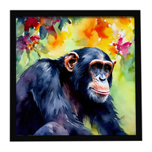 Load image into Gallery viewer, Chimpanzee Framed Metal Print