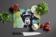 Load image into Gallery viewer, Chimpanzee Glass Cutting Boards – Durable, Decorative Kitchen Art Large