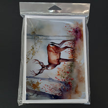 Load image into Gallery viewer, Deer Greeting Cards - Blank Note Cards – 8-Pack of Artist-Designed Cards with Envelopes