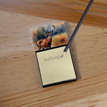 Load image into Gallery viewer, Deer Sticky Note Holder- Refiilable Desk Accessory Note Pad