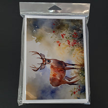 Load image into Gallery viewer, Deer Greeting Cards - Blank Note Cards – 8-Pack of Artist-Designed Cards with Envelopes