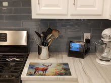 Load image into Gallery viewer, Deer Glass Cutting Boards – Durable, Decorative Kitchen Art Large