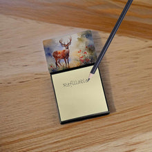 Load image into Gallery viewer, Deer Sticky Note Holder- Refiilable Desk Accessory Note Pad