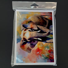 Load image into Gallery viewer, Elephant Greeting Cards - Blank Note Cards – 8-Pack of Artist-Designed Cards with Envelopes