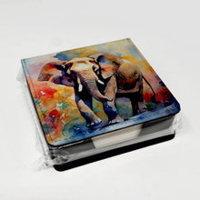 Load image into Gallery viewer, Elephant PU Leather Note Paper Holder