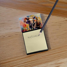Load image into Gallery viewer, Elephant Sticky Note Holder- Refiilable Desk Accessory Note Pad