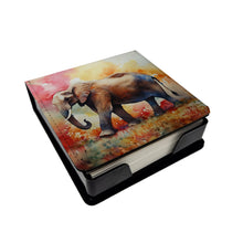 Load image into Gallery viewer, Elephant PU Leather Note Paper Holder