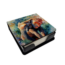 Load image into Gallery viewer, Elephant PU Leather Note Paper Holder