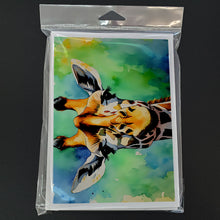 Load image into Gallery viewer, Giraffe Greeting Cards - Blank Note Cards – 8-Pack of Artist-Designed Cards with Envelopes