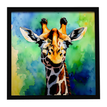 Load image into Gallery viewer, Giraffe Framed Metal Print