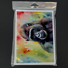 Load image into Gallery viewer, Gorilla Greeting Cards - Blank Note Cards – 8-Pack of Artist-Designed Cards with Envelopes