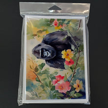 Load image into Gallery viewer, Gorilla Greeting Cards - Blank Note Cards – 8-Pack of Artist-Designed Cards with Envelopes